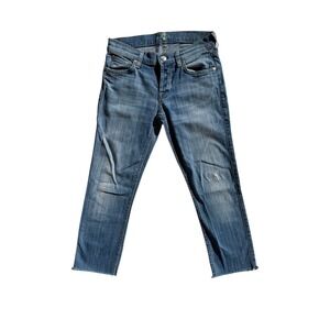7 for all mankind Josefina Boyfriend‎ Skinny Jeans Women's Size 25 Blue Denim